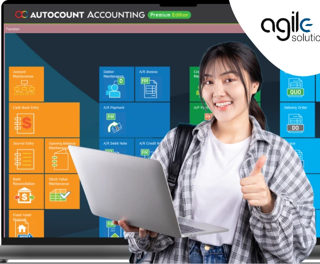 AutoCount Accounting – Learn More About Comprehensive Accounting Solutions AutoCount Accounting software – Manage your accounting, inventory, and business processes efficiently with Agile X Solution.