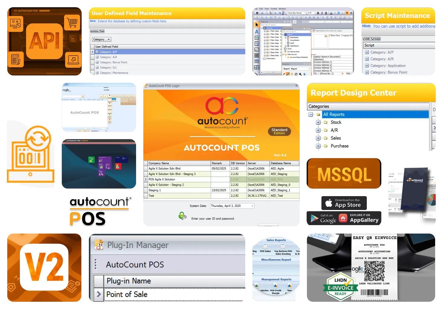 AutoCount POS -All in One Feature-agile x solution