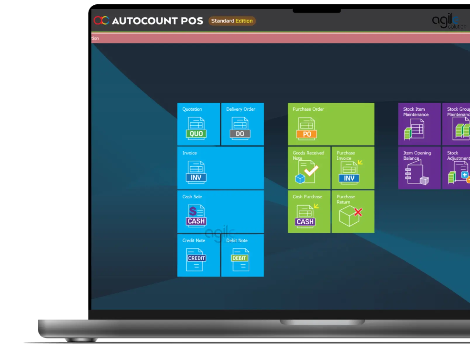 AutoCountPOS with Laptop -Agile X Solution Sdn Bhd