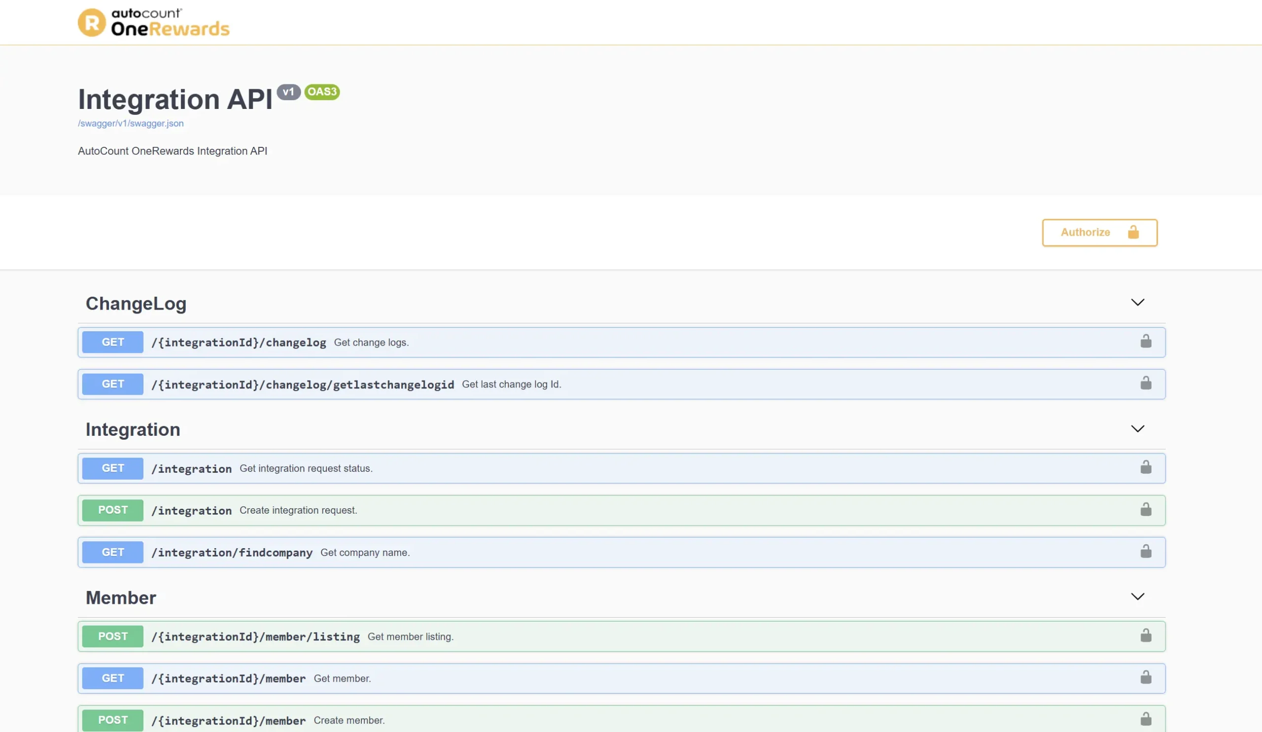 agilex api documentation OneReward